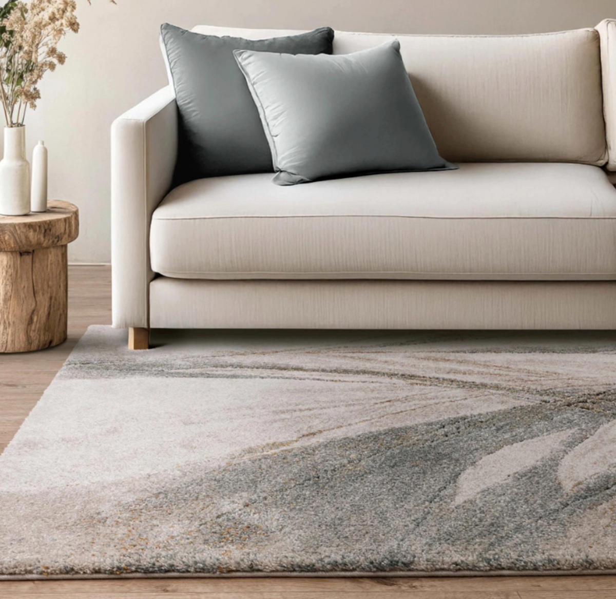 TEPPICH Flachgewebe PHANTOM Blau 120 x 170 cm - Blau, Textil (120/170cm) - Novatrend