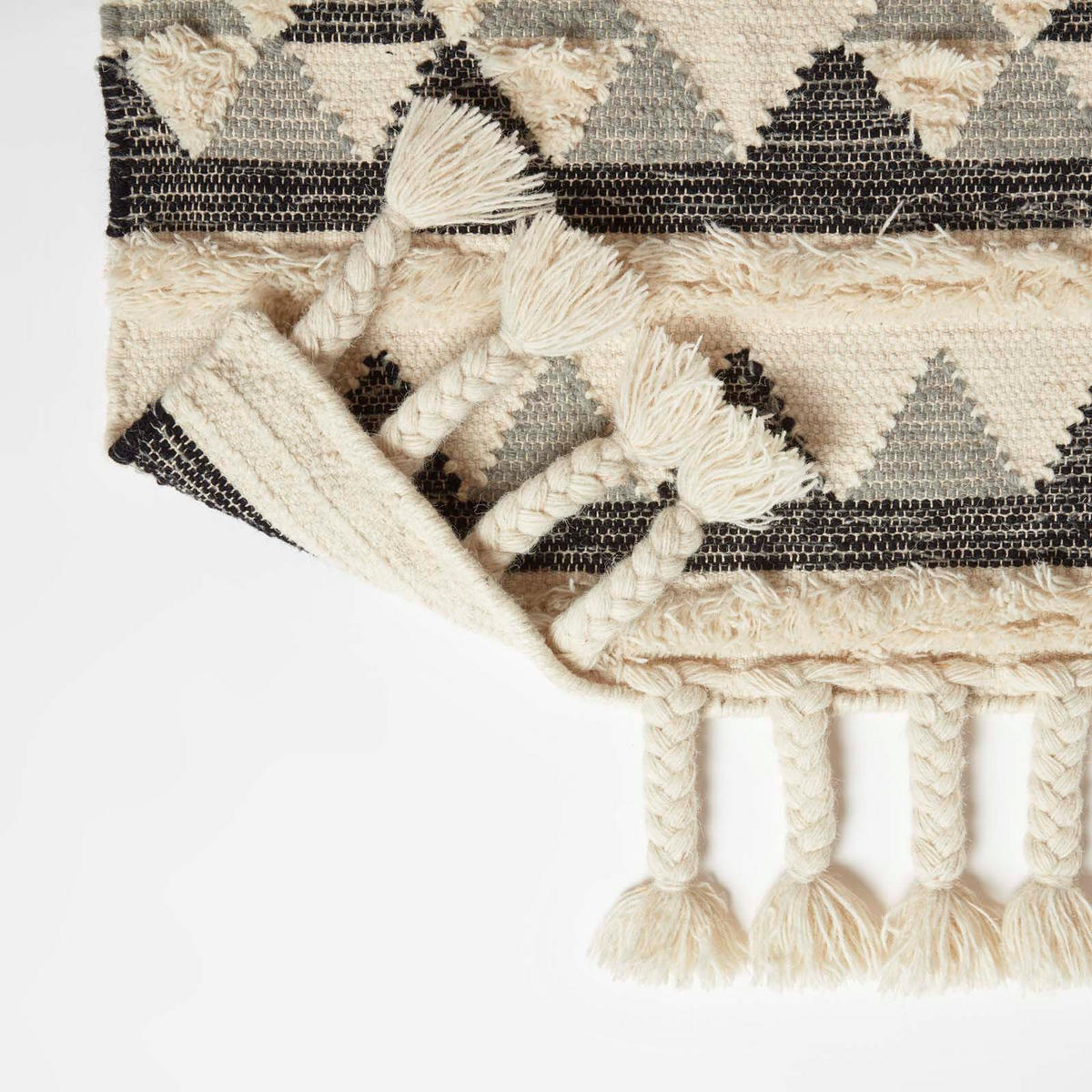 KELIM-TEPPICHLÄUFER Kota 66/200 cm - Schwarz, Textil (66/200cm) - Homescapes