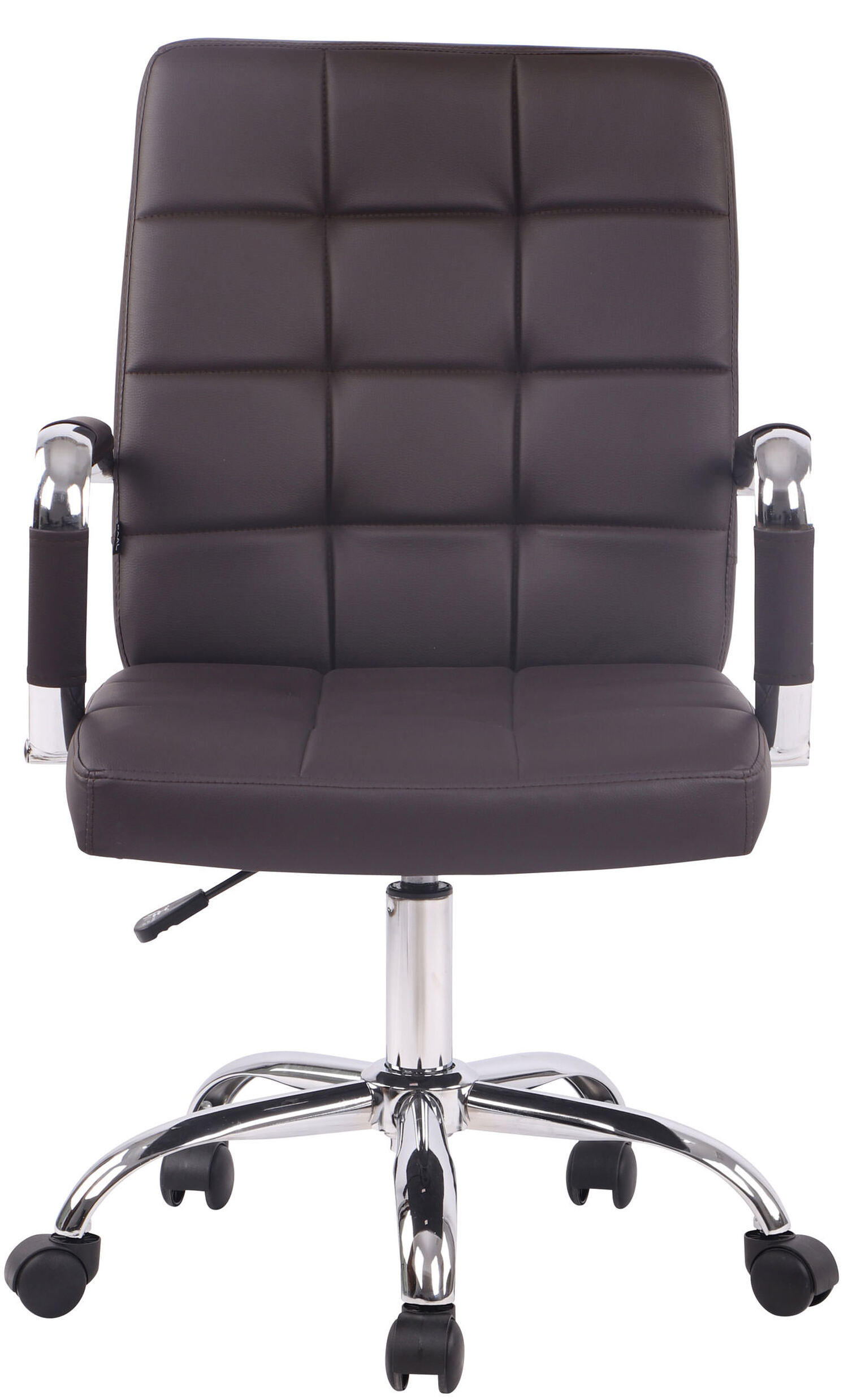 BÜROSTUHL Deal V1, Kunstleder Braun - Braun, Textil/Metall (56/104/62cm) - TPFLiving