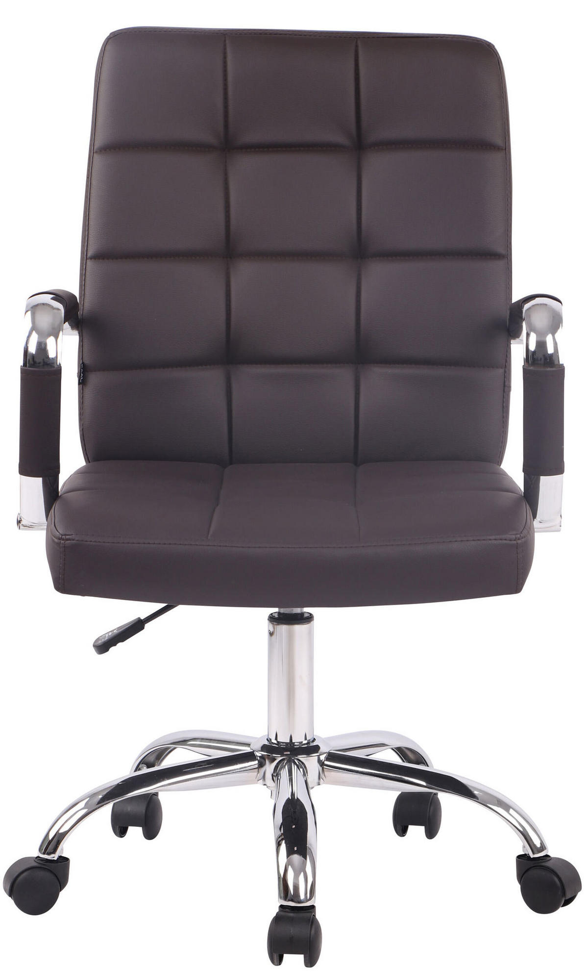 BÜROSTUHL Deal V1, Kunstleder Braun - Braun, Textil/Metall (56/104/62cm) - TPFLiving