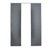 SCHIEBEVORHANG 2ER SET »München Dark« HxB 245x60 cm Grau - Grau, Textil (60/245cm) - Gardinenbox