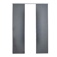 SCHIEBEVORHANG 2ER SET »München Dark« HxB 245x60 cm Grau - Grau, Textil (60/245cm) - Gardinenbox