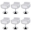 ESSZIMMERSTUHL Weiß 6er-Set - Weiß, Textil (60/80/55cm) - MCW