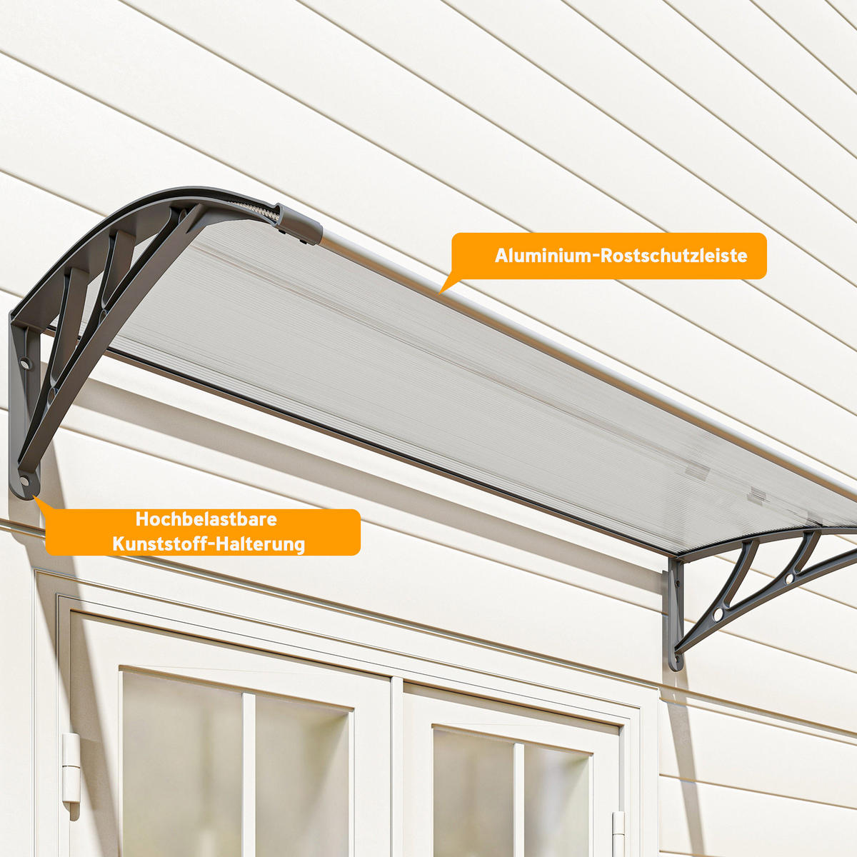 MARKISE Transparent 110.0/60.0/18.0cm - Transparent, Kunststoff (60/18/110cm)
