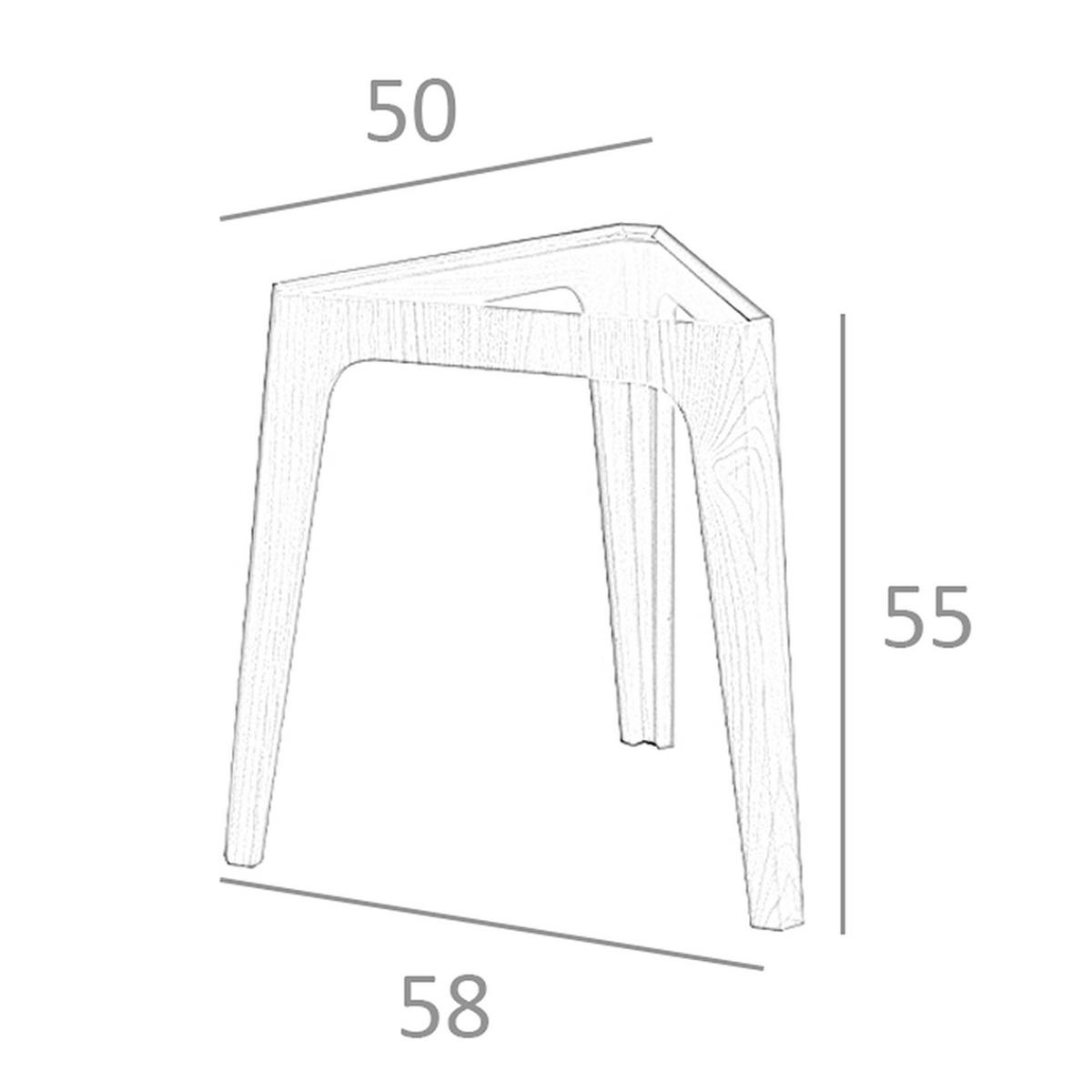 ECKTISCH Dreieckiger aus gehärtetem Glas und Nussbaum 58/50/55 cm - Klar/Transparent, Glas/Holz (50/58/55cm) - ANGEL CERDA