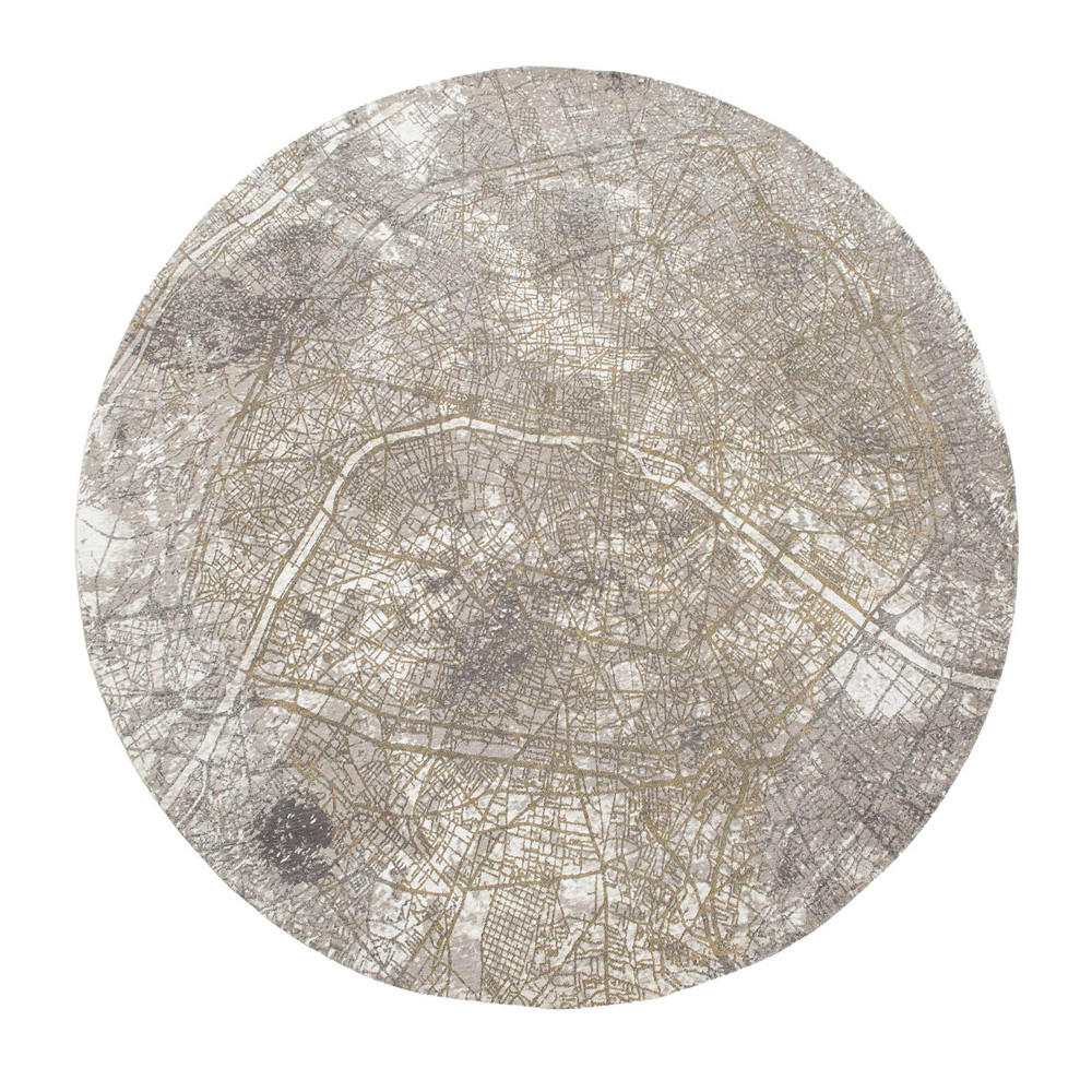 TEPPICH Space Trip Cities 240/240 cm - Grau, Textil (240/240cm) - Louis De Poortere