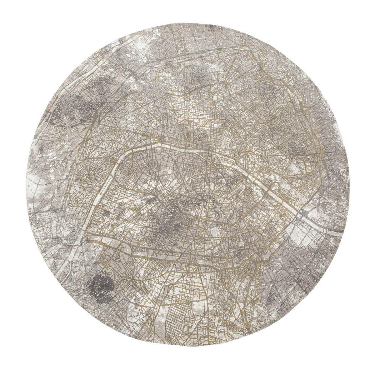 TEPPICH Space Trip Cities 240/240 cm - Grau, Textil (240/240cm) - Louis De Poortere