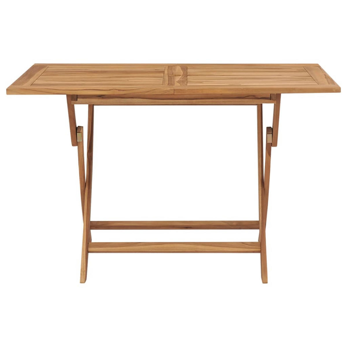 GARTENTISCH Klappbar 120/70/75 Cm Massivholz Teak - Braun, Holz (120/70/75cm) - vidaXL