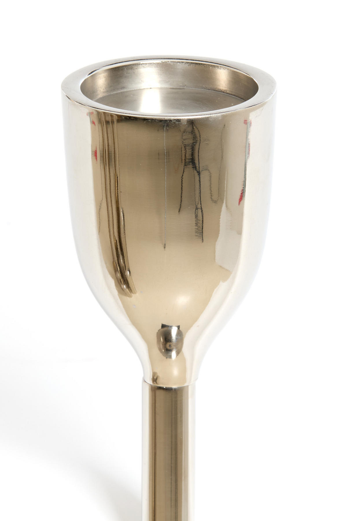 KERZENHALTER Velez Silber Ø13/77 cm - Silberfarben, Metall (13/77/13cm) - Light & Living