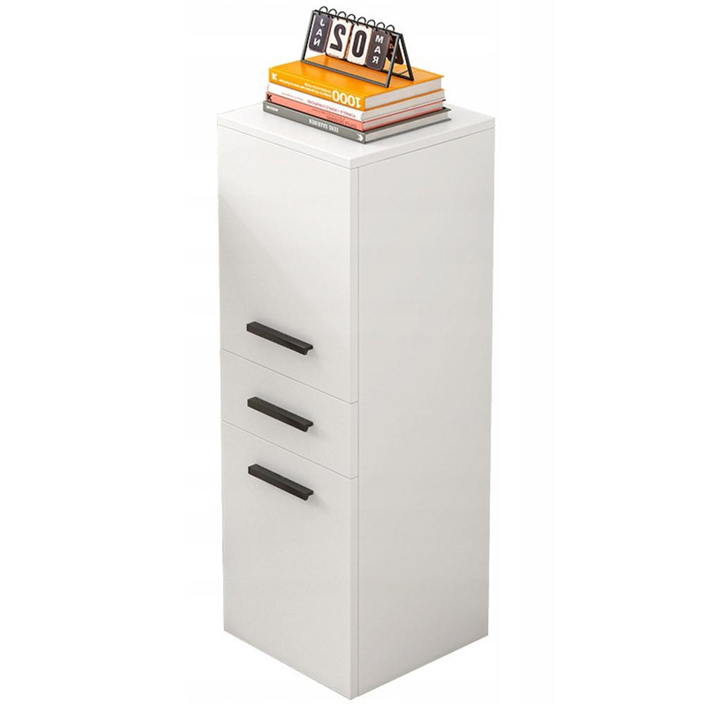 BÜRO-BÜCHERREGAL, weiß 30/30/85 cm - Weiß, Holzwerkstoff (30/85/30cm)