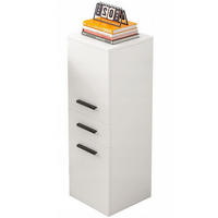 BÜRO-BÜCHERREGAL, weiß 30/30/85 cm - Weiß, Holzwerkstoff (30/85/30cm)