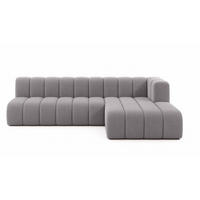 ECKSOFA GRAND L 295 cm, Stoff Salvador, Grau, Rechts - Grau, Holz (295/179cm) - Kaiser Möbel