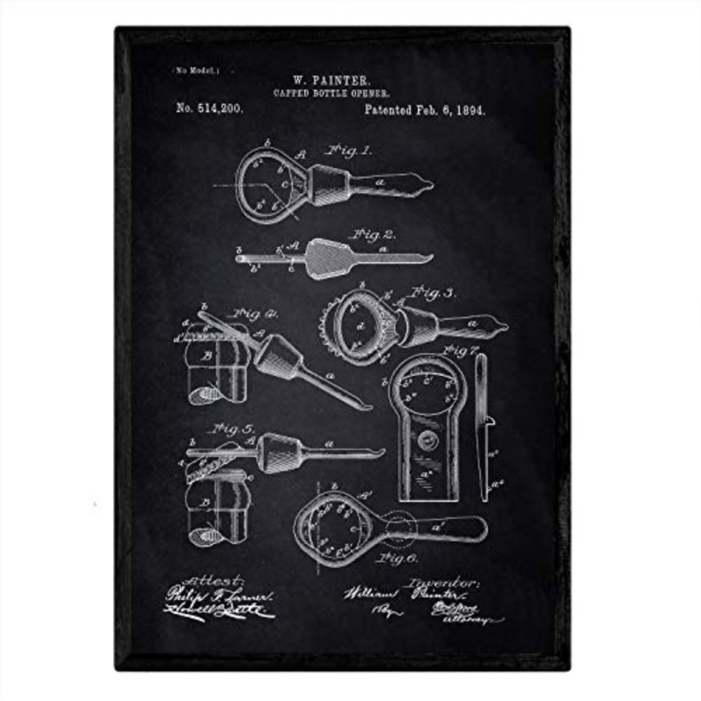 Nacnic Poster Schwarz 29.7x5x42 cm