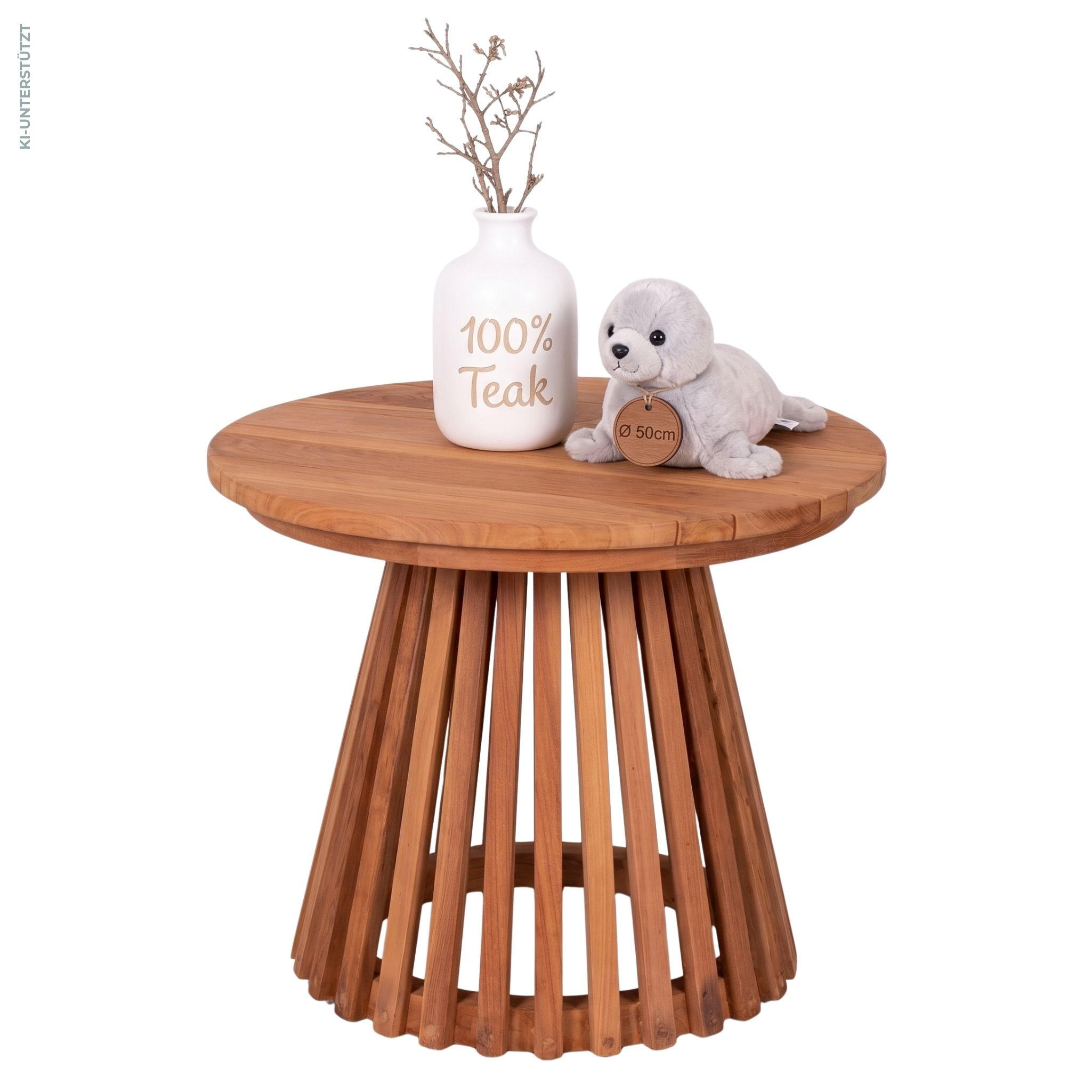 BEISTELLTISCH Bolton - Naturfarben, Holz (50/50/50cm) - Mr. Deko