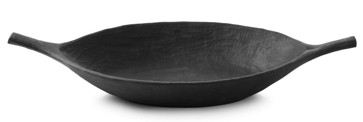 SERVIERSCHALE YLI 33 CM Matt schiefer style - Schieferfarben, Keramik (20/6/33cm) - Revol Porcelaine France
