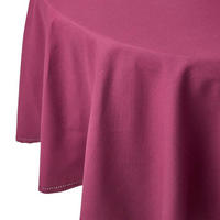 TISCHDECKE weinrot rund 178 cm, 100% Baumwolle - Weinrot, Textil (178/178cm) - Homescapes