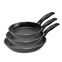 PFANNENSET 3 TEILIG - Grau, Metall - Stoneline