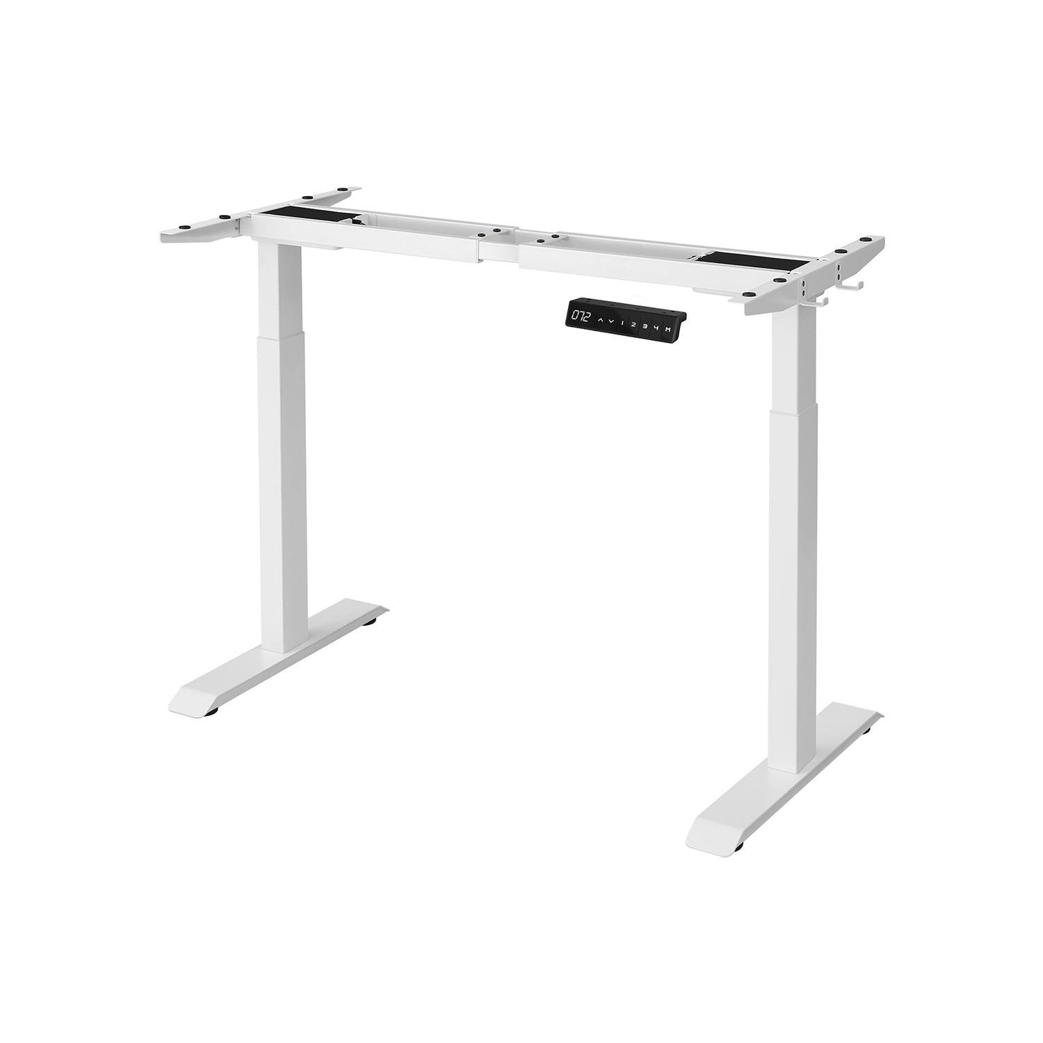 HÖHENVERSTELLBARER Schreibtisch Nuuk - Weiß, Metall (60/175/115cm) - Hansiro