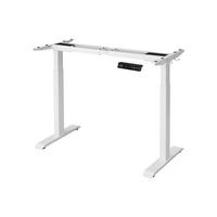 HÖHENVERSTELLBARER Schreibtisch Nuuk - Weiß, Metall (60/175/115cm) - Hansiro