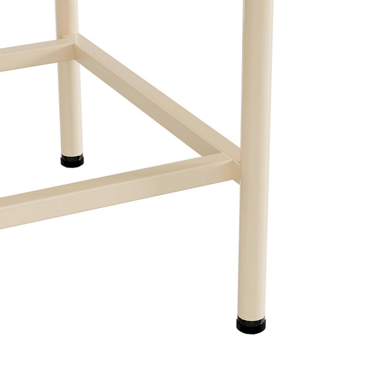 SIDEBOARD, Ekru - Weiß, Metall (40/66/120cm) - Oviala