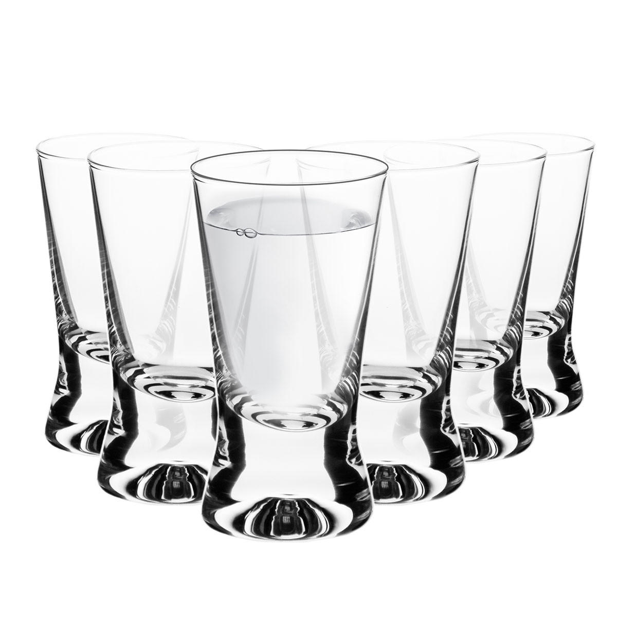 SCHNAPSGLÄSER X-Line, 6er-Set, 25 ml - Transparent, Glas (0.02L) - Krosno Glass