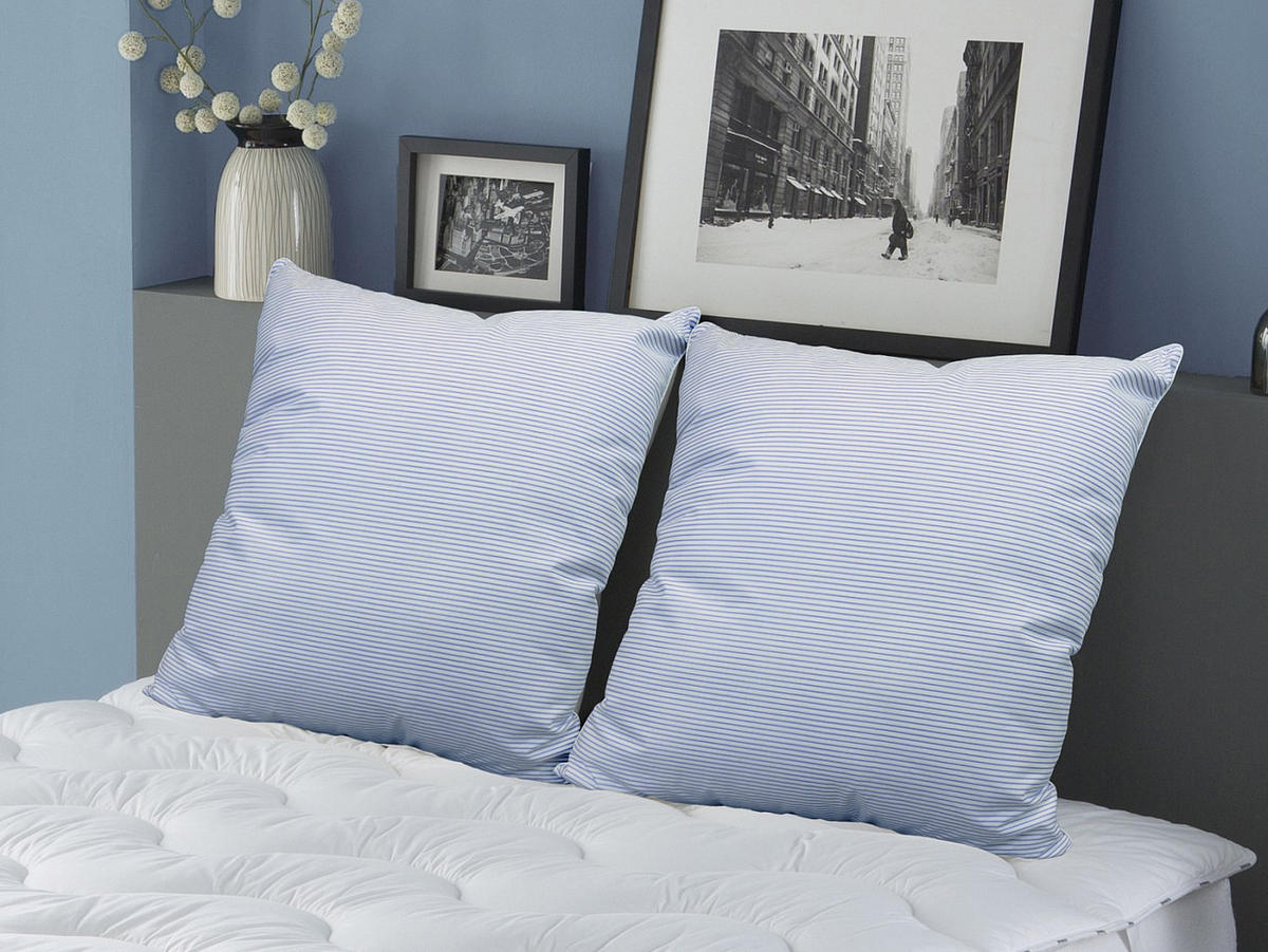 KOPFKISSEN - 60 x 60 cm - Federkern - DODO von MERIBEL - Weiß, Textil (60/60cm) - Dodo