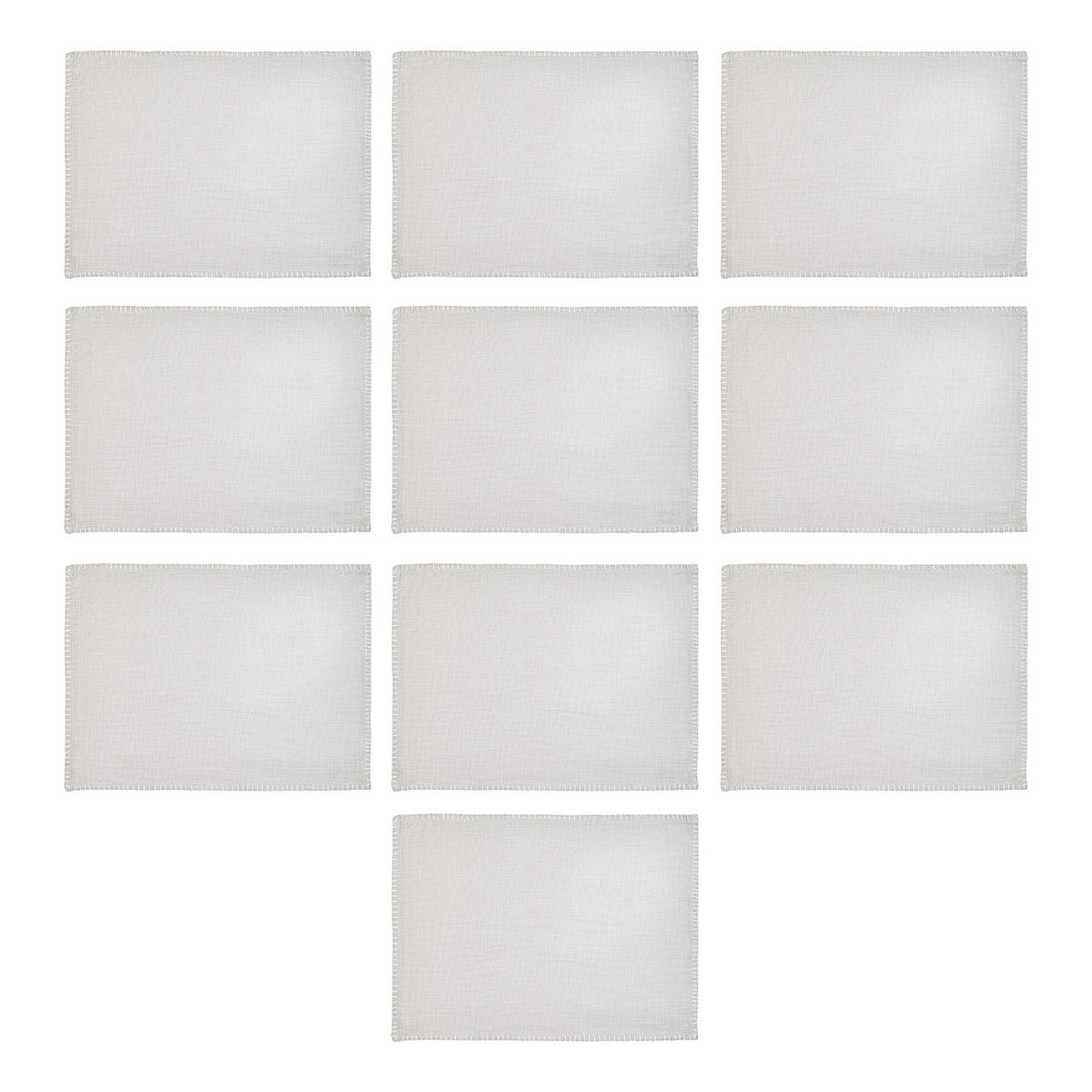 TISCHSET (10er Set) Finca - Grau, Textil (47/35cm) - BUTLERS