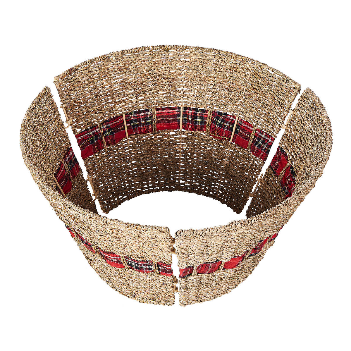 WEIHNACHTSBAUMKRAGEN 27 cm Naturfarben Marche - Naturfarben, Naturmaterialen (27cm) - Beliani