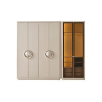 KLEIDERSCHRANK Sebastian 6 trg. - Beige, Holzwerkstoff (271/230/65cm)