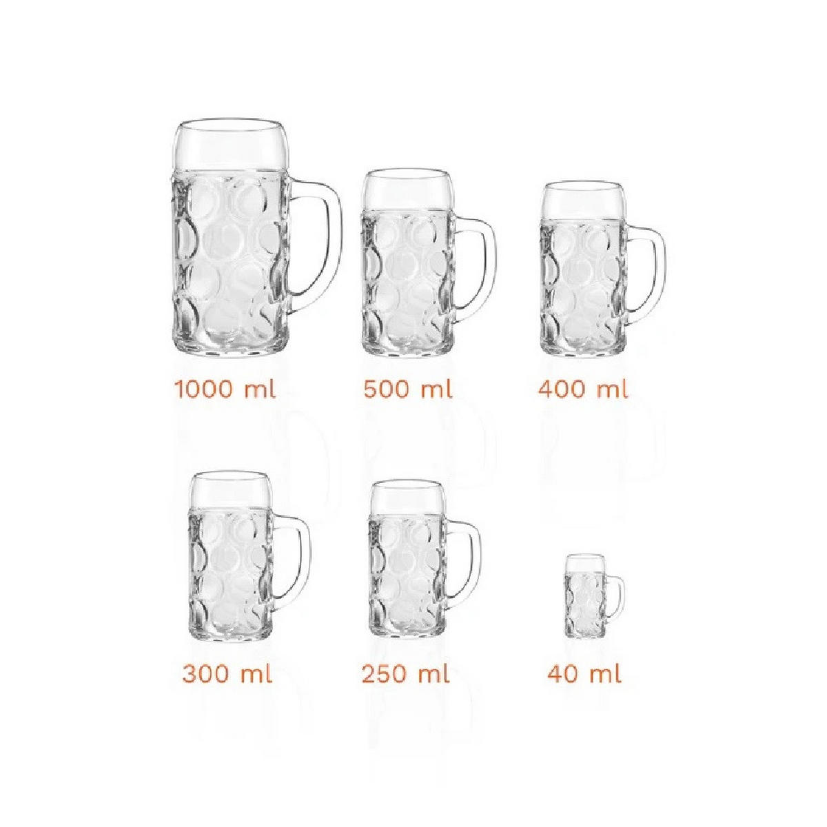 BIERKRUG Isar 0,25 l 6er Set - Transparent, Glas (0.25L) - Stölzle