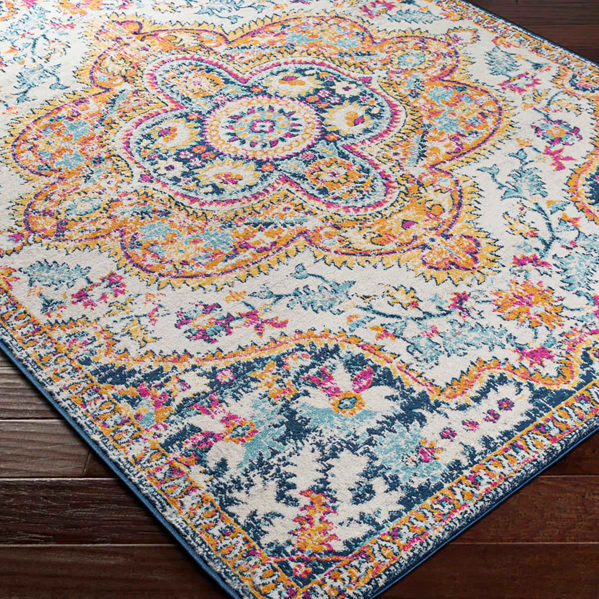 VINTAGE-TEPPICH Willow 200/275 cm Dunkelblau - Dunkelblau, Textil (200/275cm) - LIVABLISS