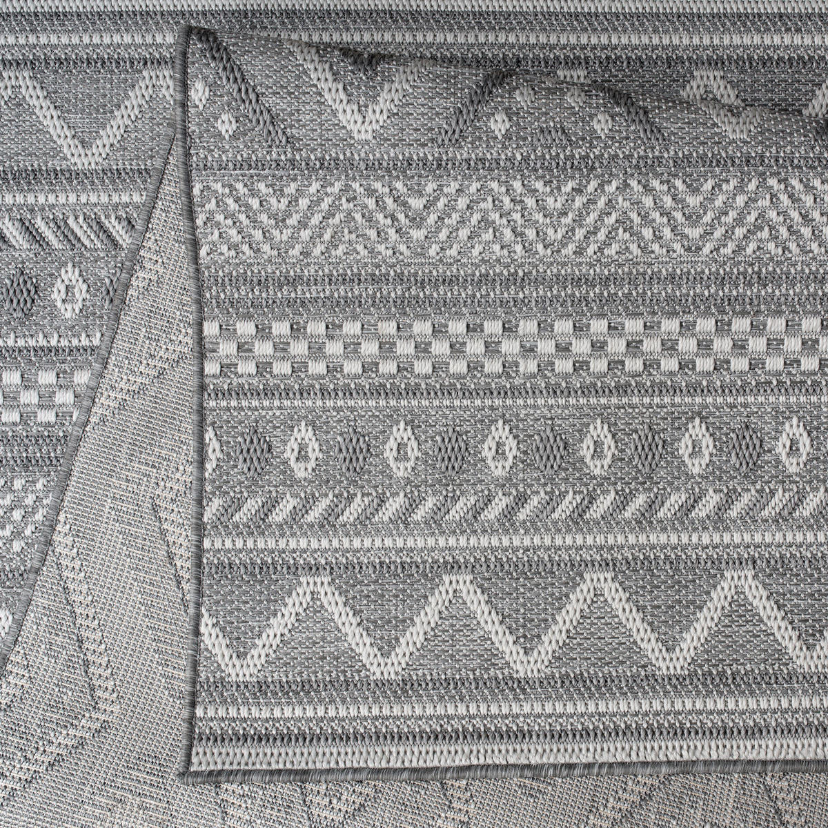 OUTDOORTEPPICH 120/160 cm Vermont 184 - Grau, Textil (120/160cm) - Paco Home