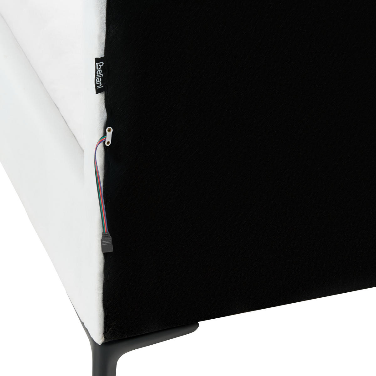 KINDERBETT 90x200 cm Weiß Rubian - Weiß, Textil (90/200cm) - Beliani