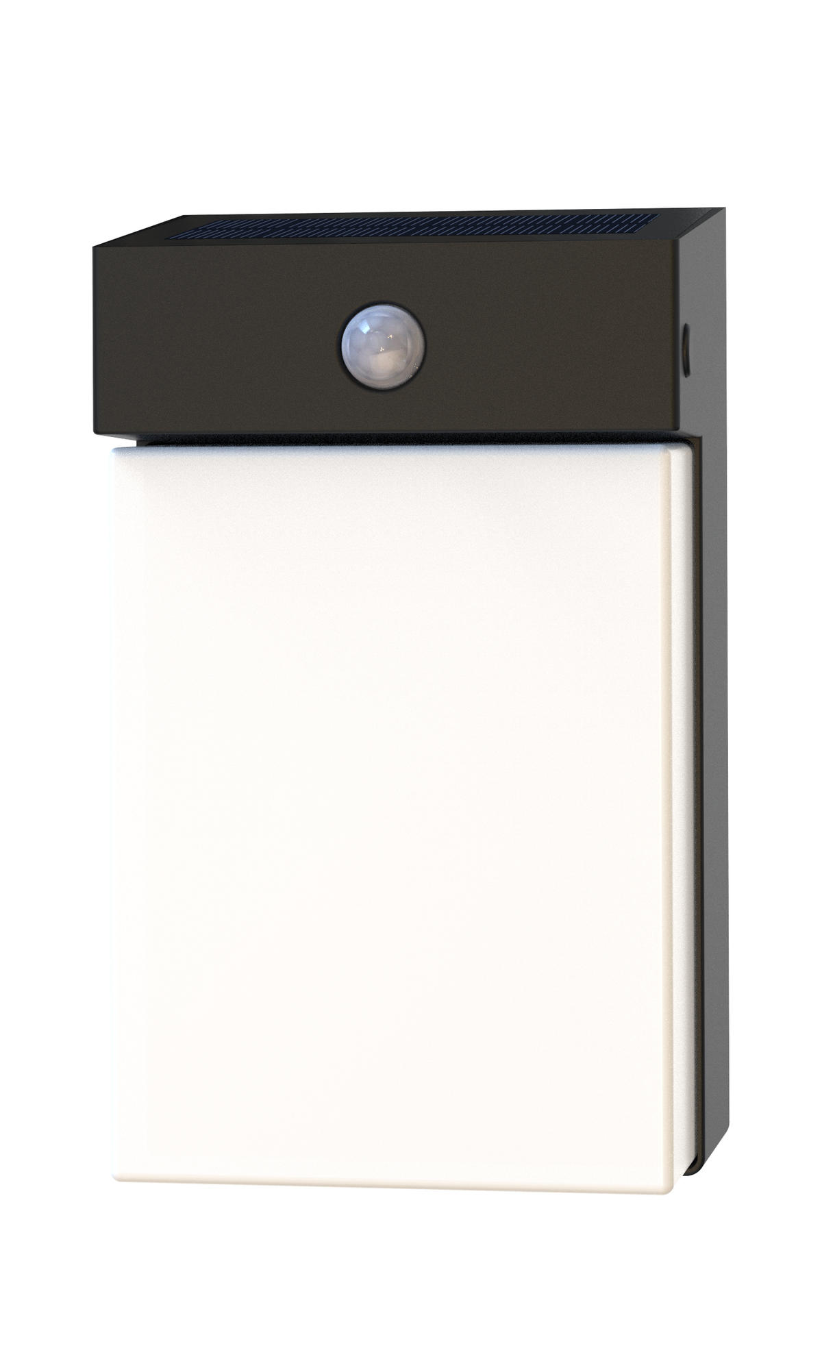 SOLAR-WANDLEUCHTE Outdoor mit Bewegungsmelder IP54 dimmbar - Schwarz, Metall (10/12.5/21cm) - Northpoint