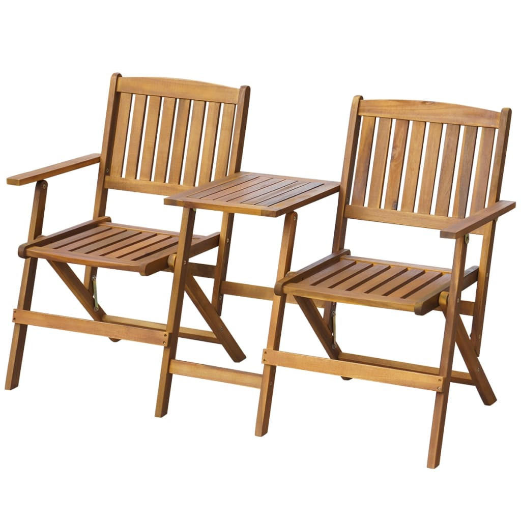 furnicato Gartenbank Braun 140x88x60 cm