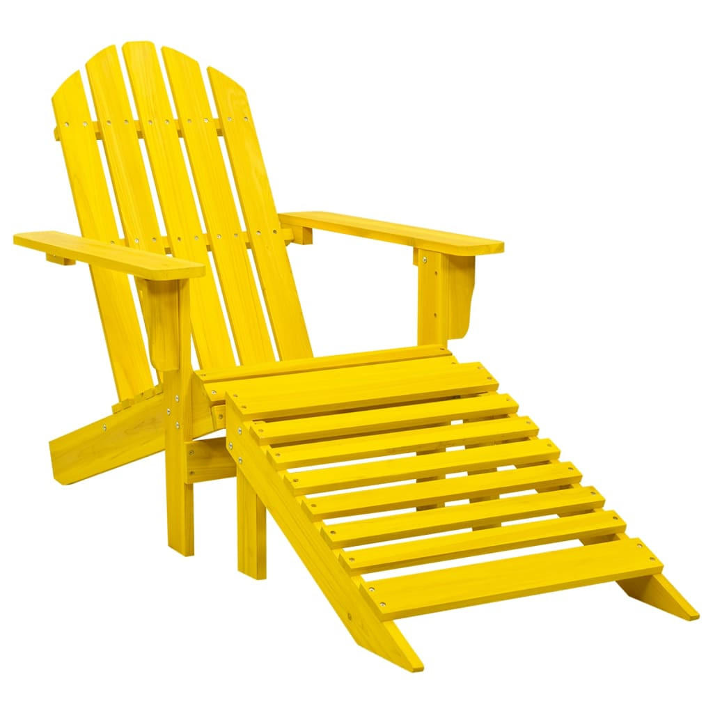 furnicato Adirondack-Gartenstuhl Gelb 70x88.5x70 cm