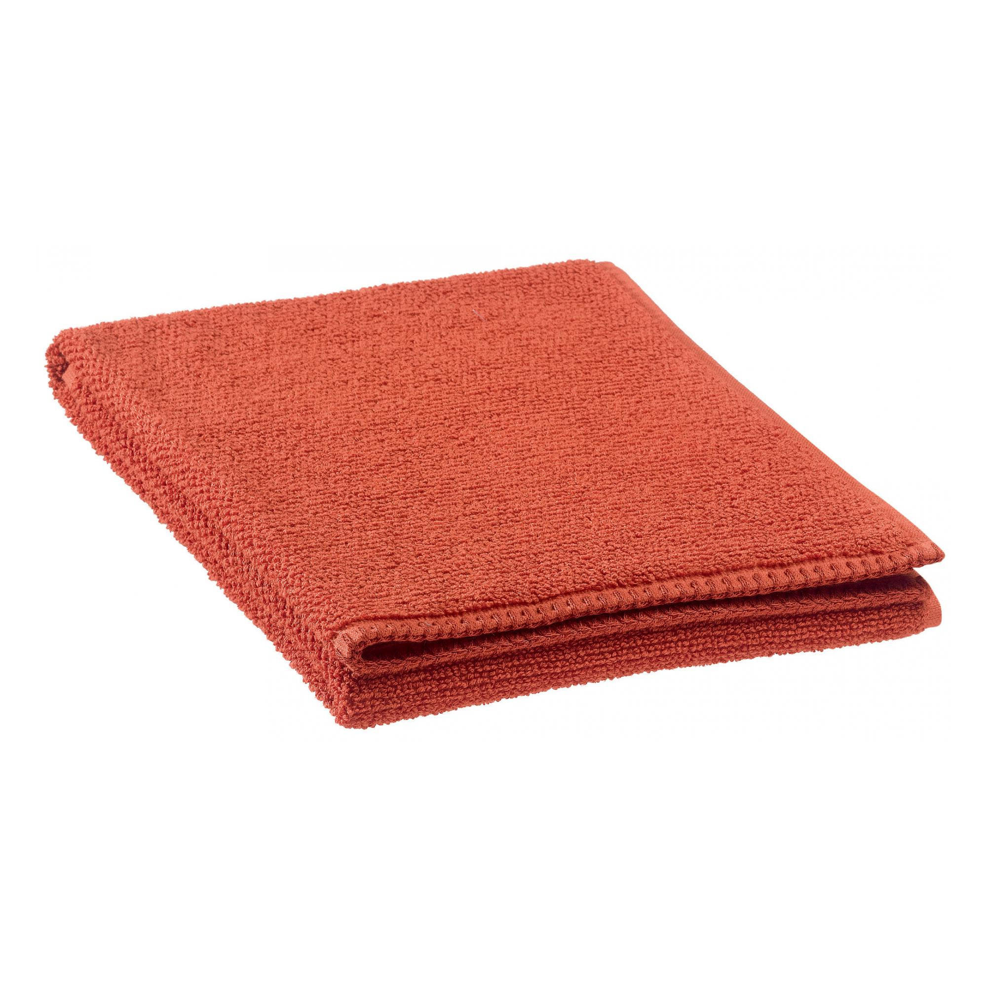HANDTUCH Bora rooibos 50 x 100 cm - Dunkelorange, Textil (50/100cm) - Vivaraise