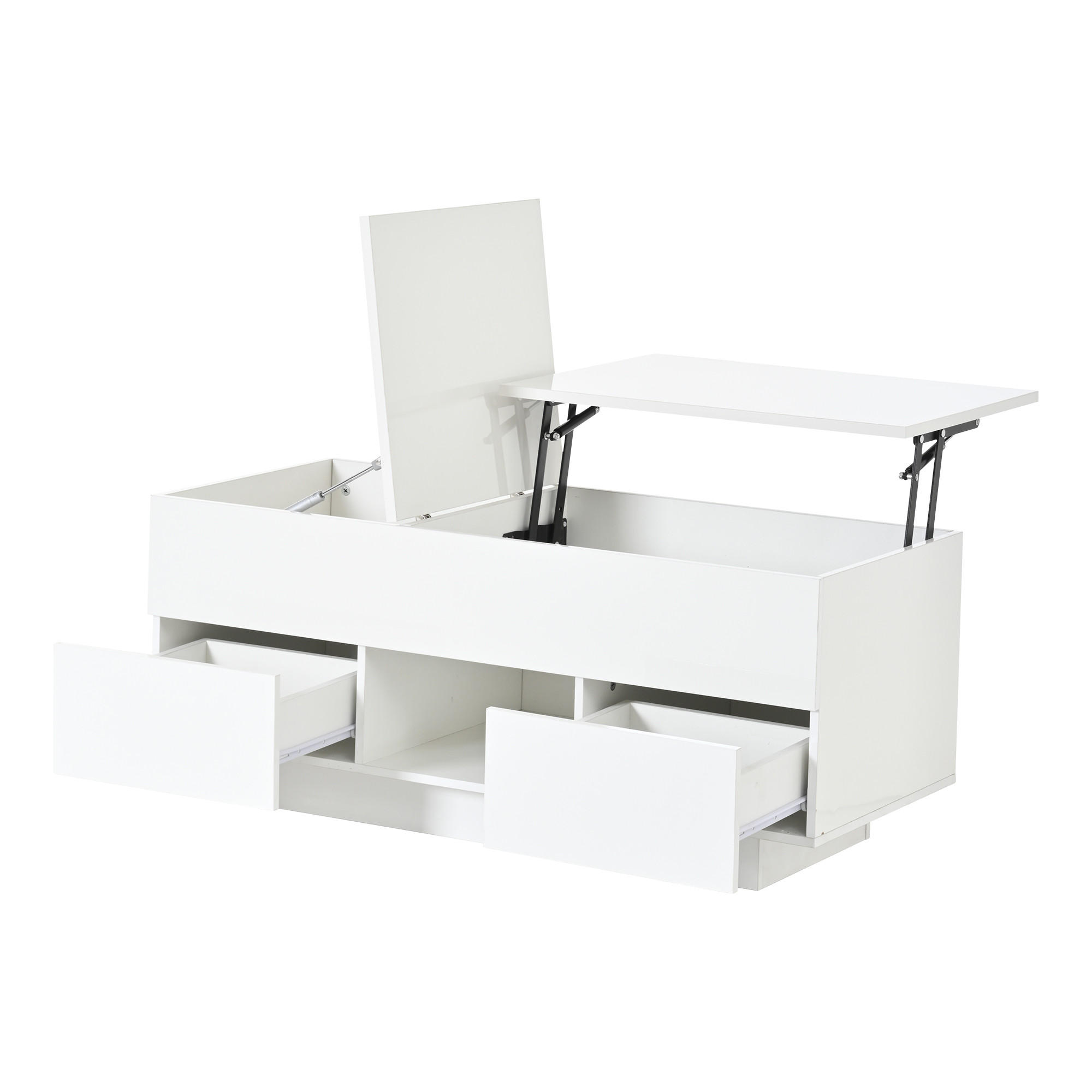 COUCHTISCH Weiß - Weiß, Holzwerkstoff (100/45/43cm)