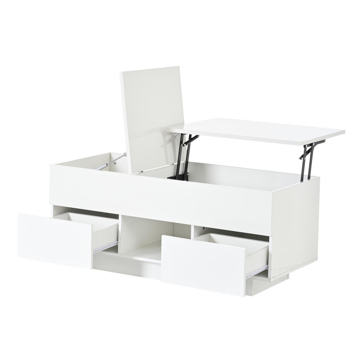 COUCHTISCH Weiß - Weiß, Holzwerkstoff (100/45/43cm)