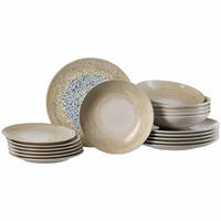 TELLER-SET Rimini beige 18er Set - Beige, Keramik (1/1/1cm) - Ritzenhoff Breker