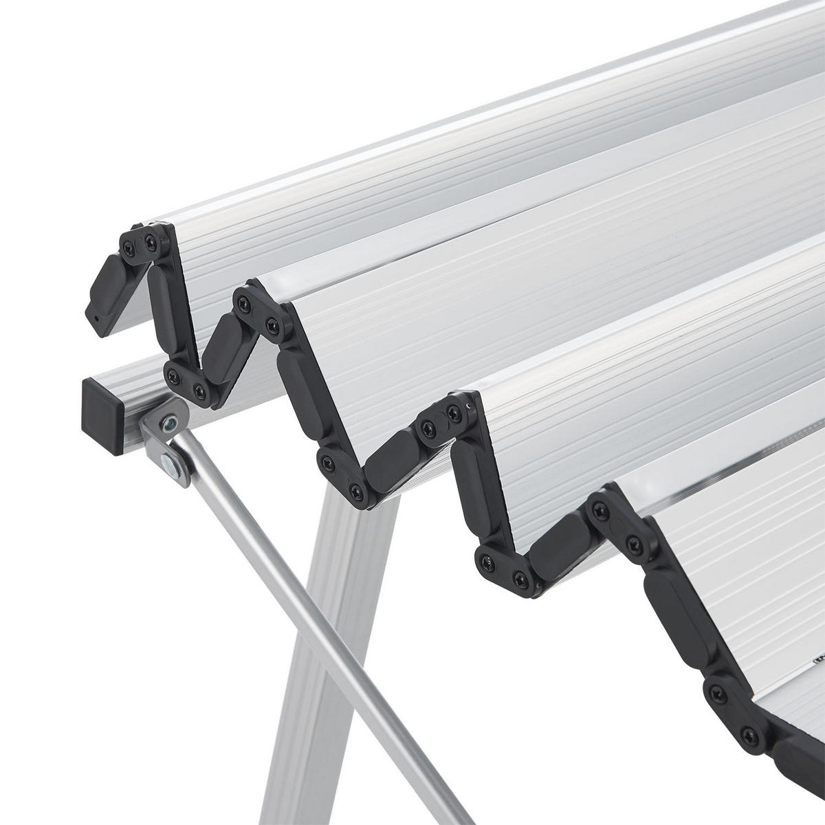 CAMPINGTISCH Picco faltbar silber - Silberfarben, Metall (90/52/68cm) - Juskys
