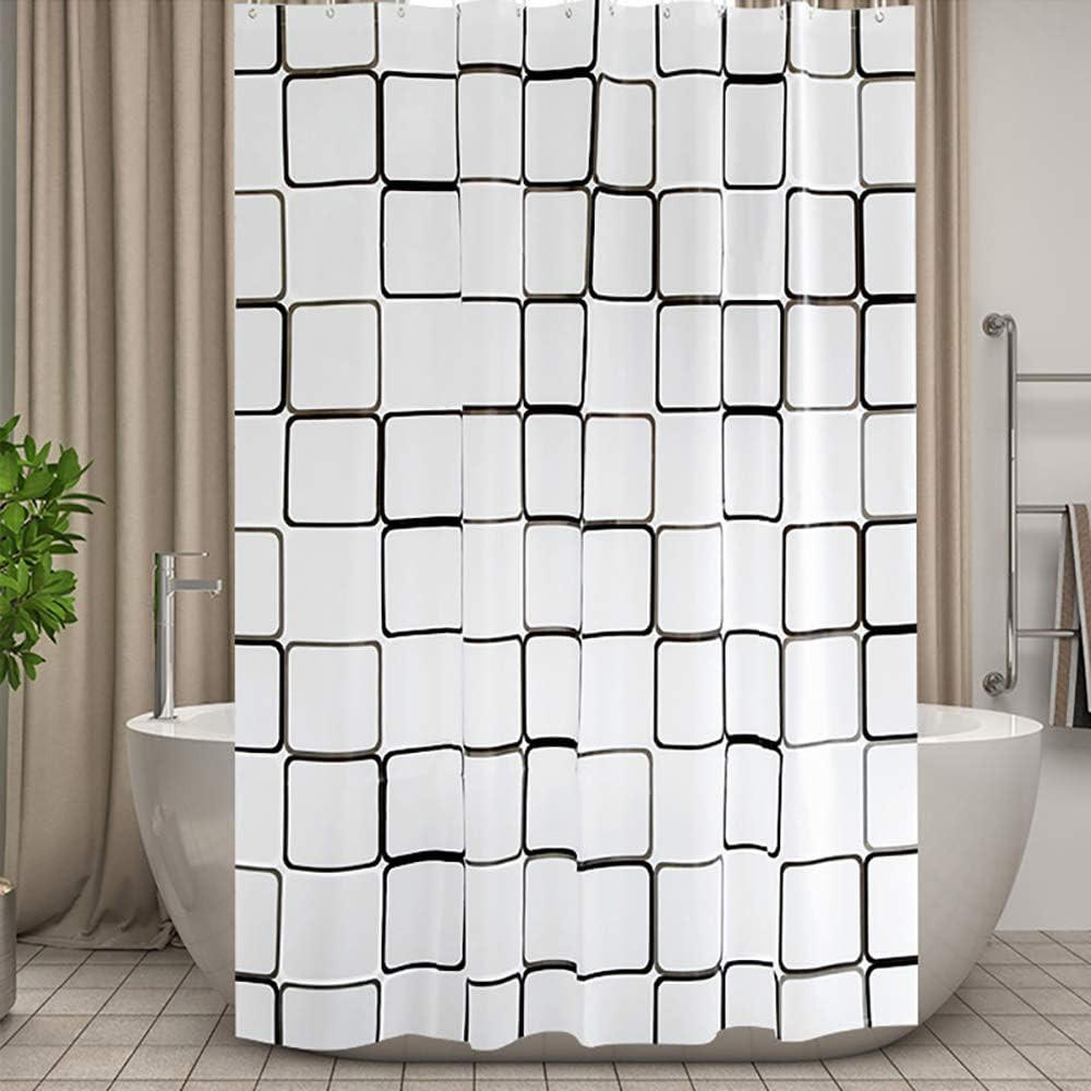 DUSCHVORHANG PEVA wasserdicht schimmelresistent bruchfest ideal Badezimmer - Weiß, Kunststoff (200/200cm) - MCBOSON