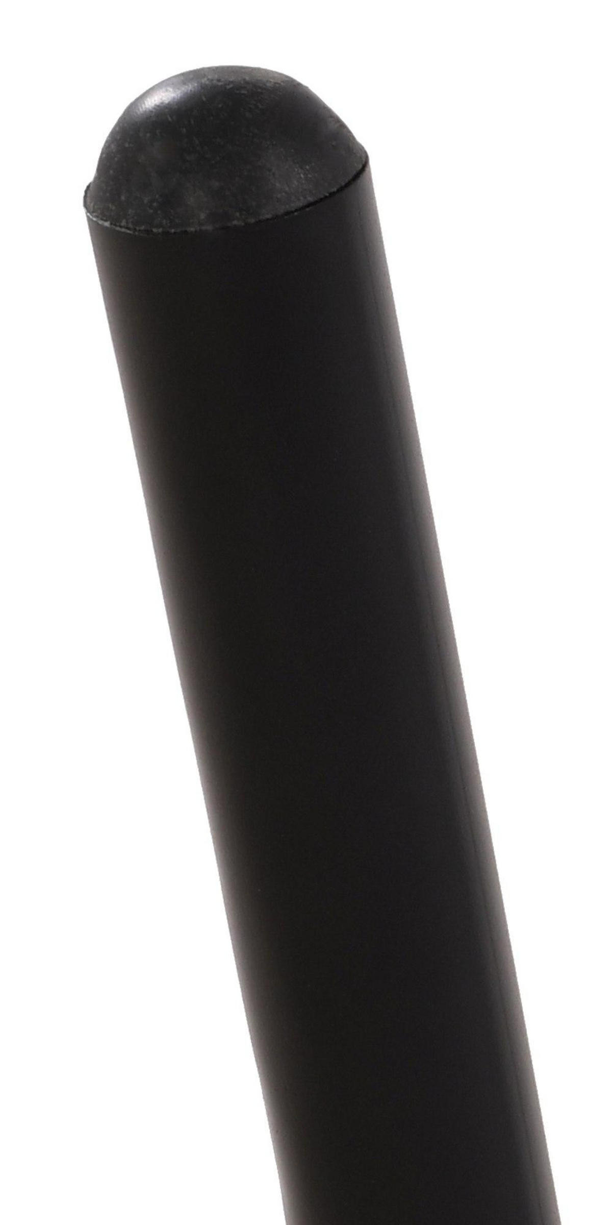 COUCHTISCH rund 60 cm Kunststoff schwarz - Schwarz, Kunststoff/Metall (60/60/45cm) - CLP