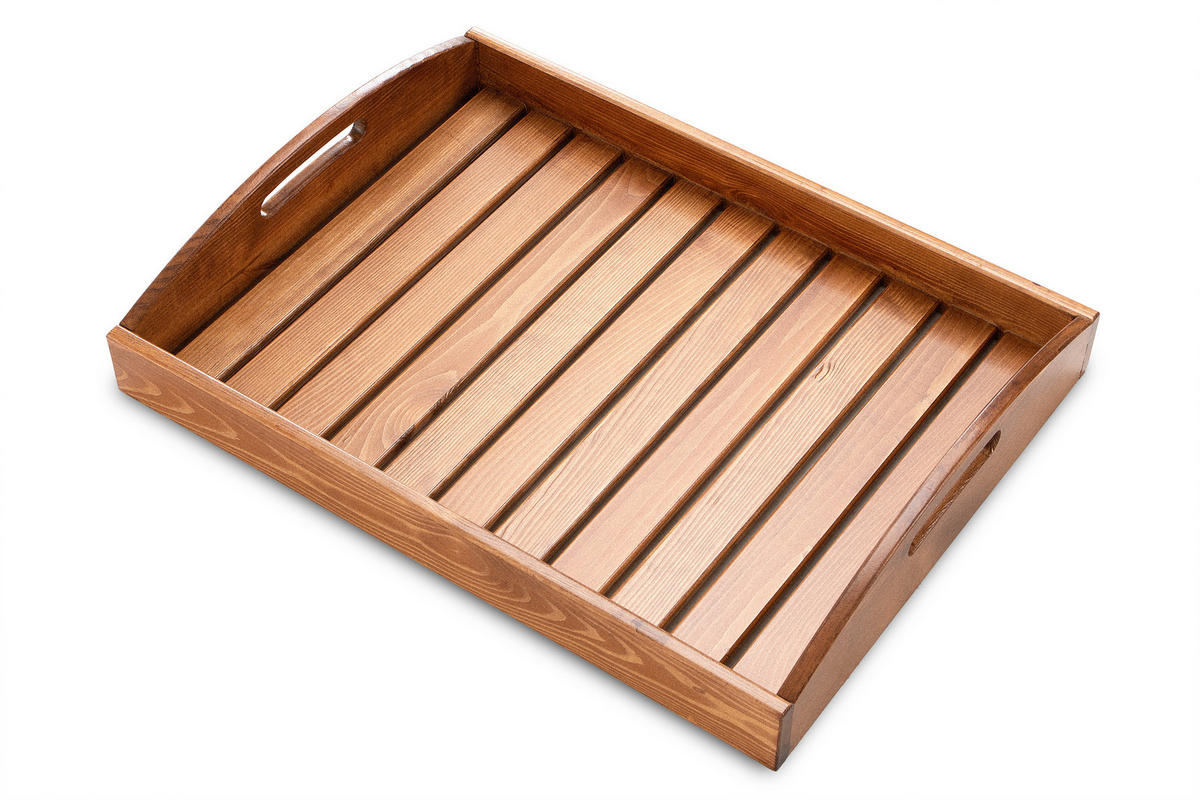 BAR-AUF-RÄDERN ARVICOLA aus Kiefernholz, braun - Braun, Holz (70/83/56cm) - KONSIMO®