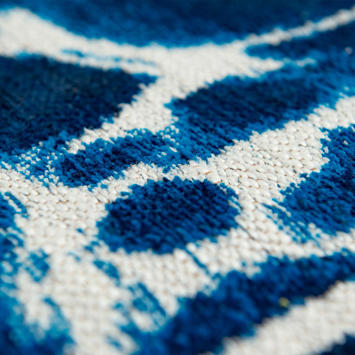 TEPPICH Surf Meditation 140/140 cm - Blau, Textil (140/140cm) - Louis De Poortere