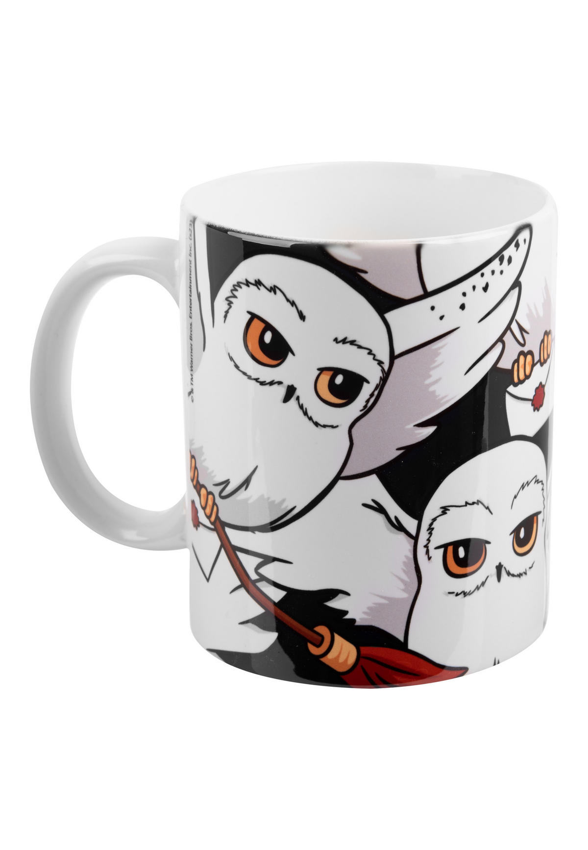 KAFFEEBECHER Harry Potter Hedwig Schwarz/Weiß 320 ml - Multicolor, Keramik (0.32L) - United Labels