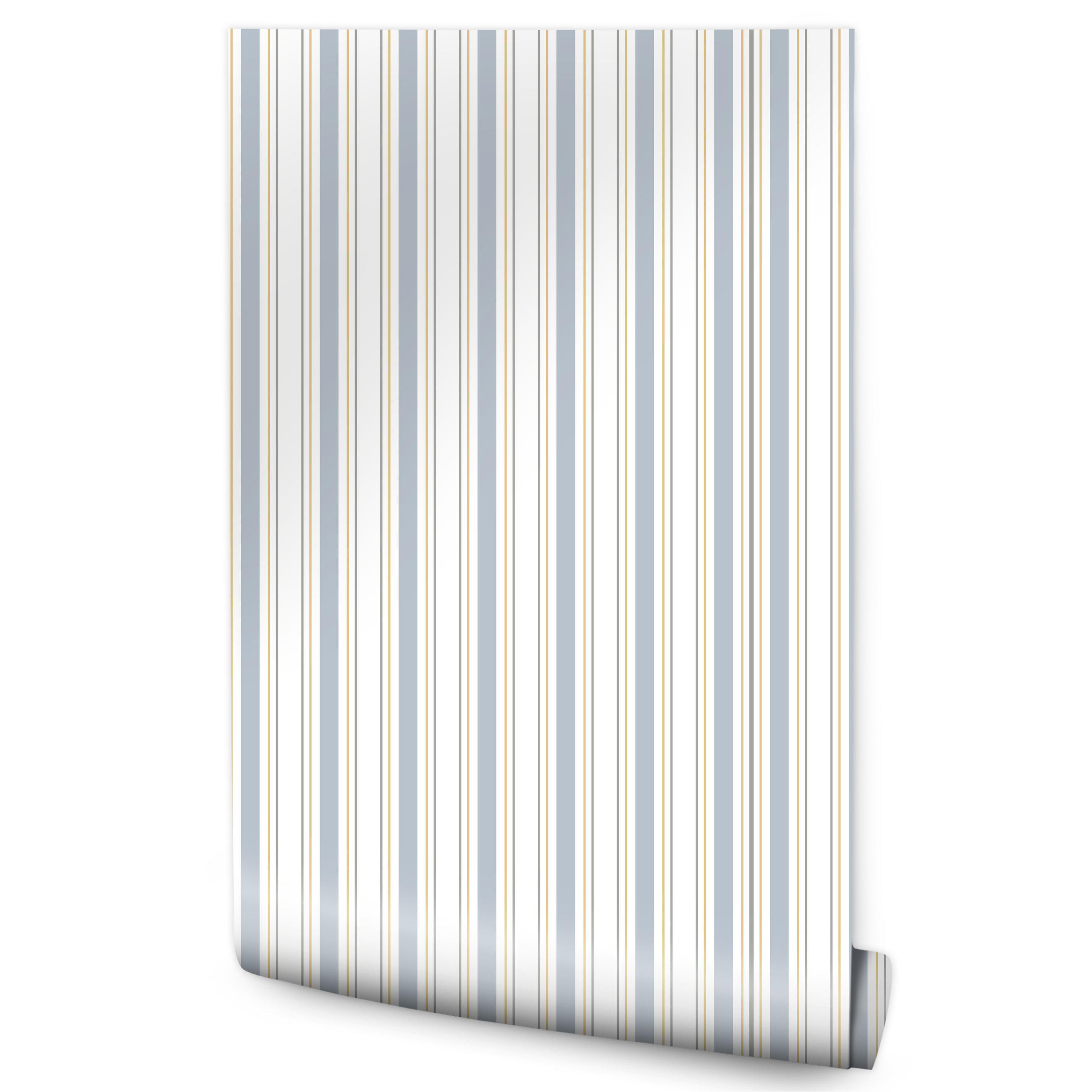 VLIESTAPETE Feine Streifen – Grau, Beige, Weiß – 50x1000 cm - Beige/Weiß, Papier (50/1000cm) - Muralo