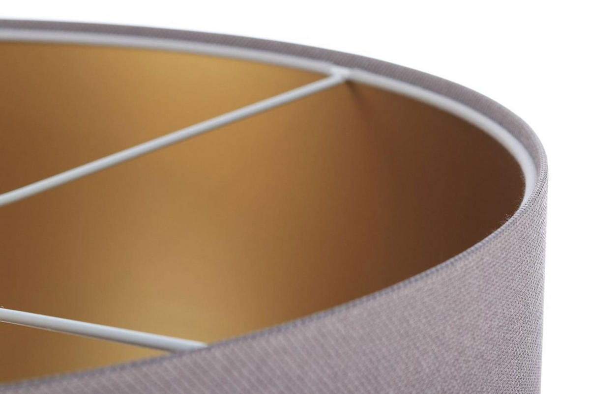 HÄNGELEUCHTE Grau 50/25 cm - Goldfarben/Grau, Kunststoff (50/0.8/25cm) - ONZENO