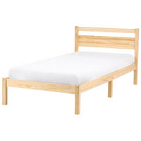 POSTEL s roštem 90/200 cm Borovicové dřevo Světle hnědá Mercurer - hnědá/světle hnědá, dřevo (90/200cm) - Beliani