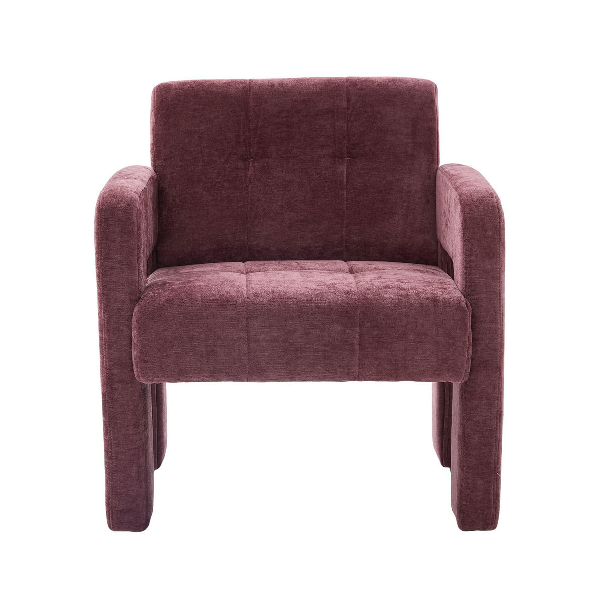 SESSEL Einzelner Sessel,dicke Polsterung,Chenille,Rot - Rot, Textil (67.5/74.5/69cm) - LVHOM